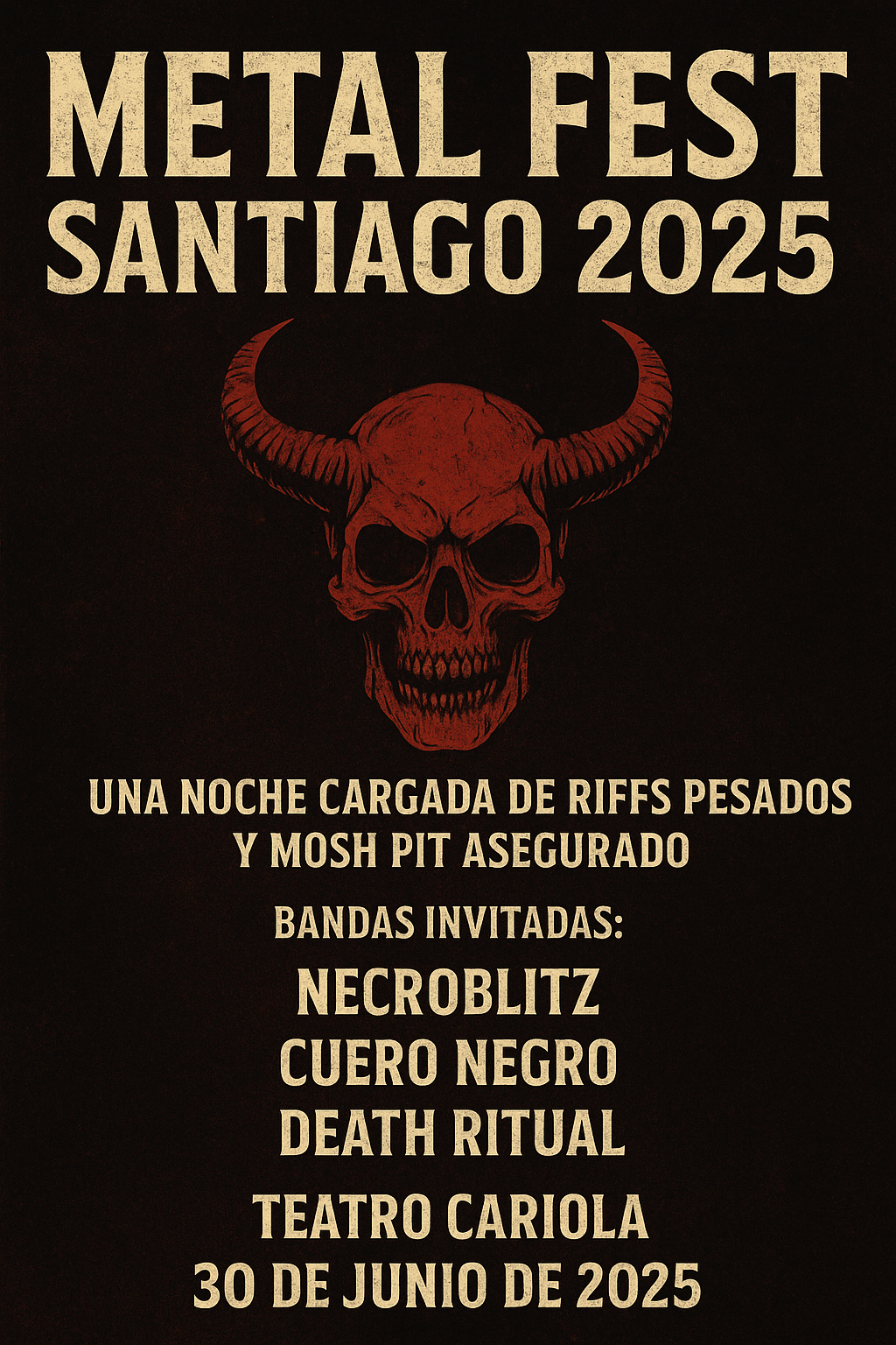 Flyer Fake Metal Fest 2025